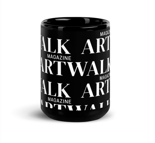 Artwalk Magazine All Around Print on 15oz. Black Glossy Mug (USA only)